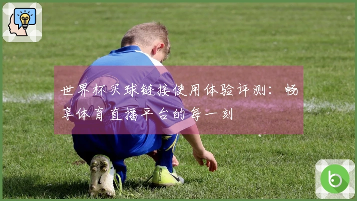 世界杯买球链接使用体验评测:畅享体育直播平台的每一刻